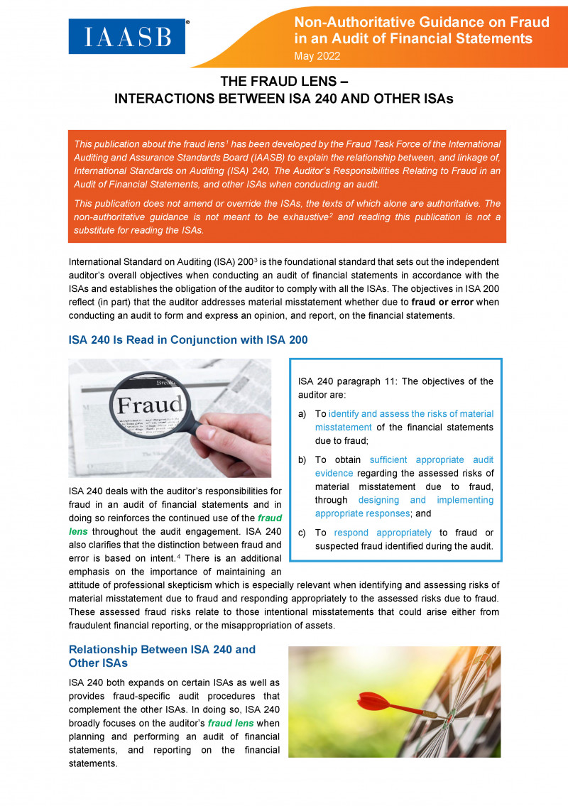 New Guidance on Fraud in an Audit of Financial Statements logo